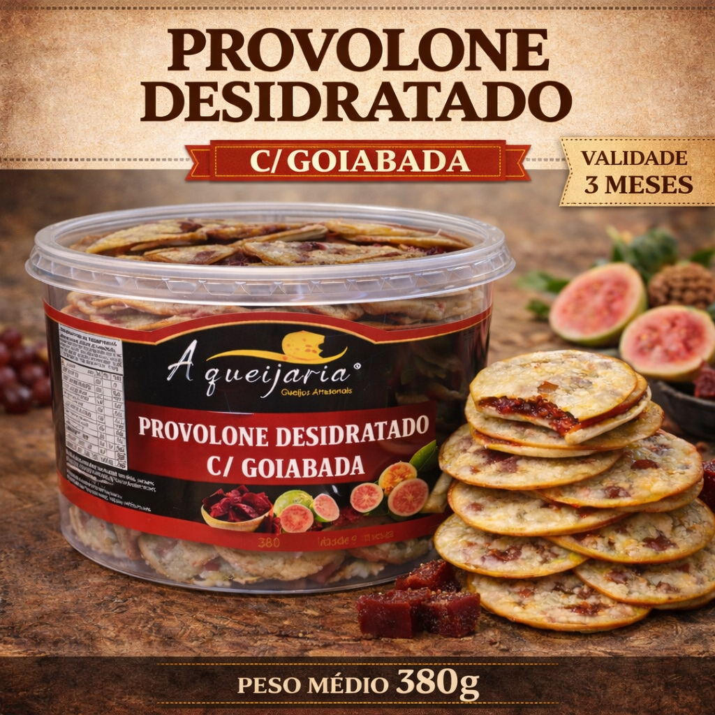 📍PROVOLONE DESIDRATADO RECHEADO COM GOIABADA !